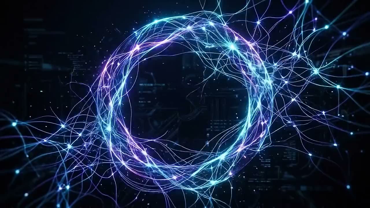 LilaTRADE software visual with a luminous market interface